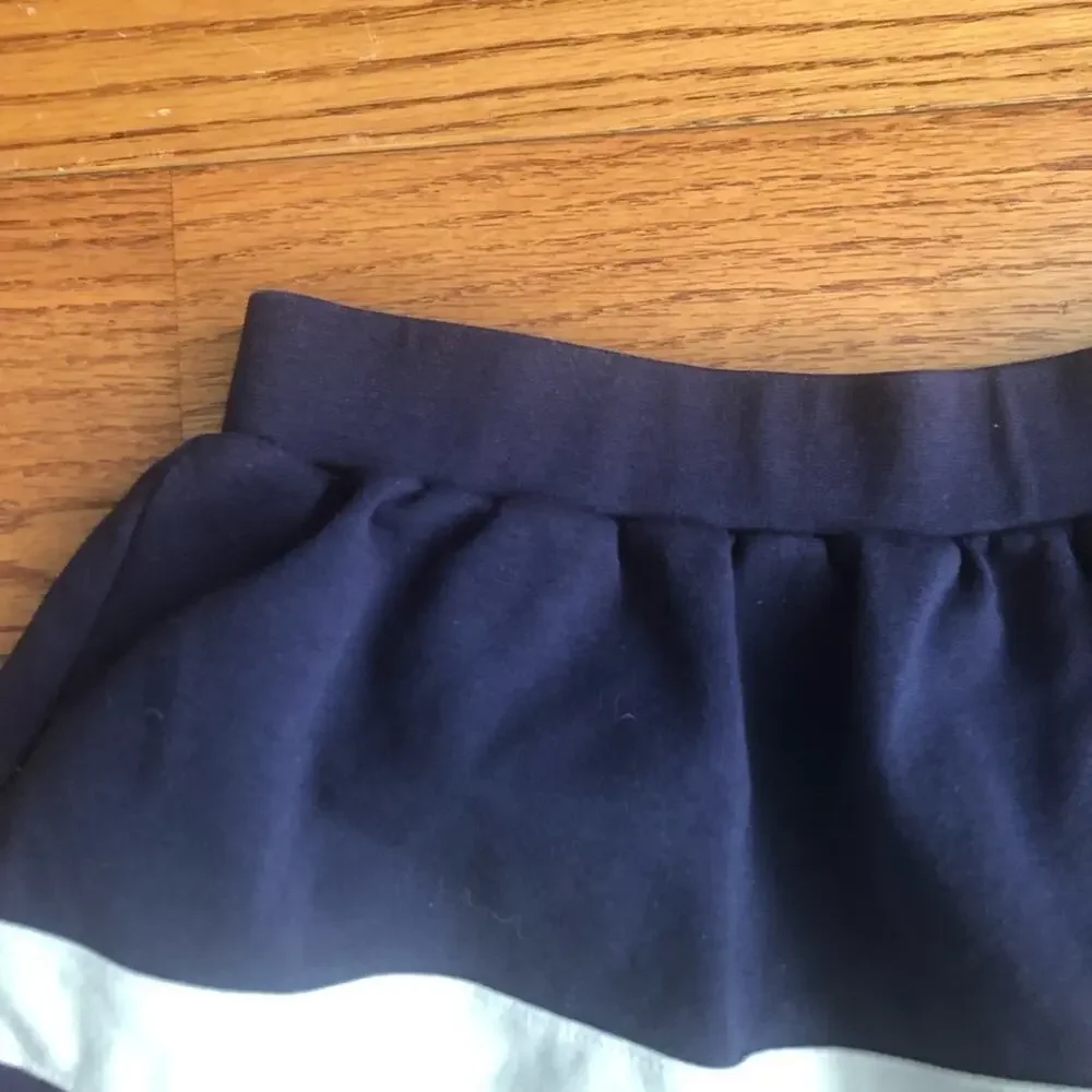 Gymboree Knit Cotton Casual Color block Blue Pink White Skirt Girl’s Size 10